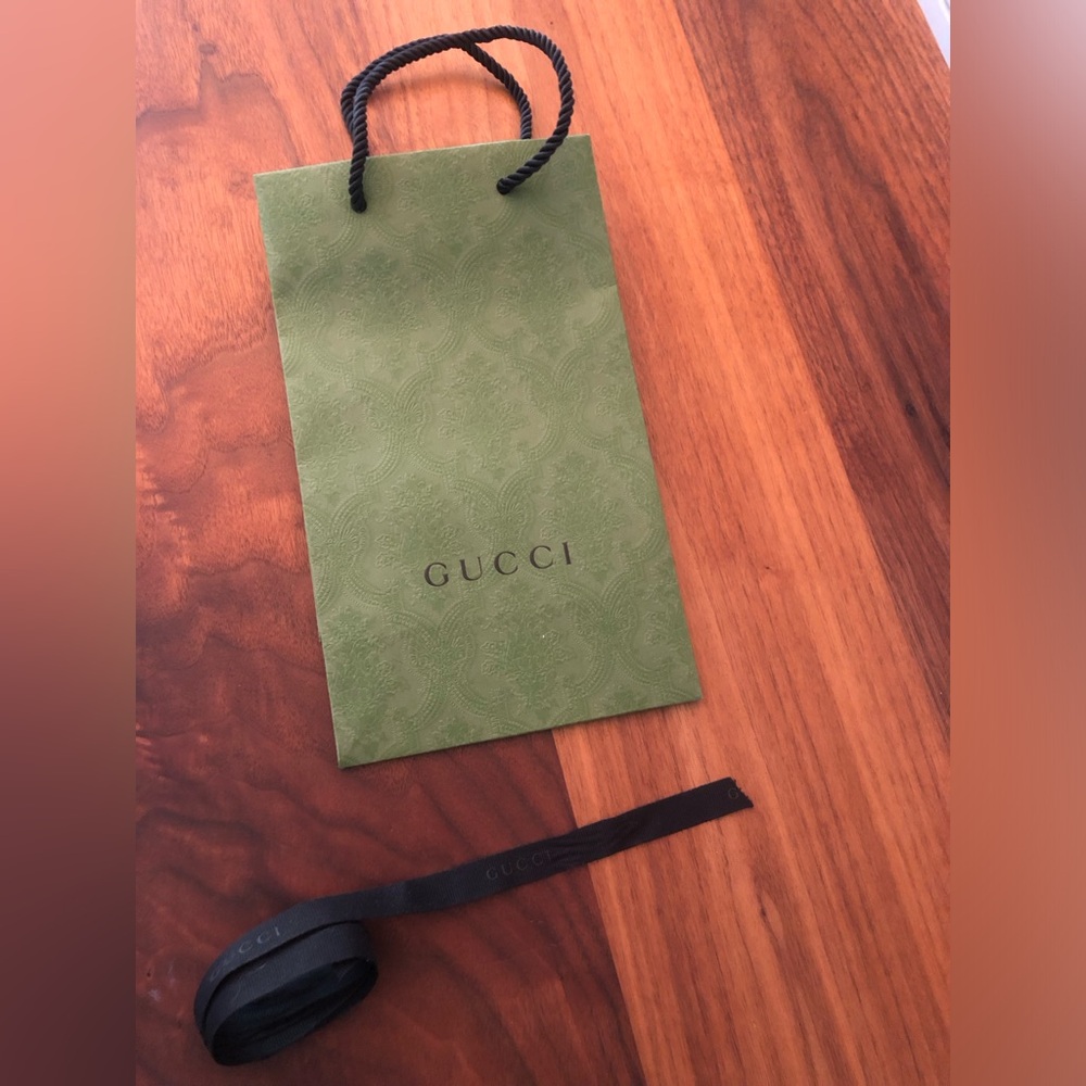 Gucci Brocade Retail bag with ribbon
